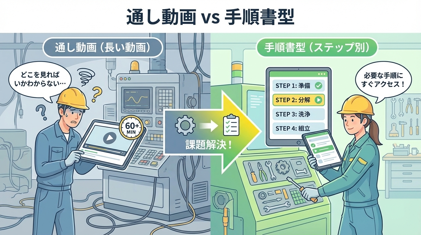 動画マニュアルが現場で見られない本当の理由