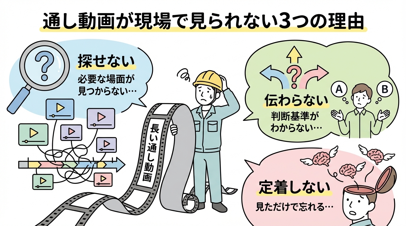 通し動画が現場で見られない3つの構造的問題