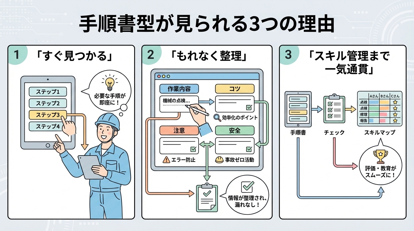 手順書型が見られる理由