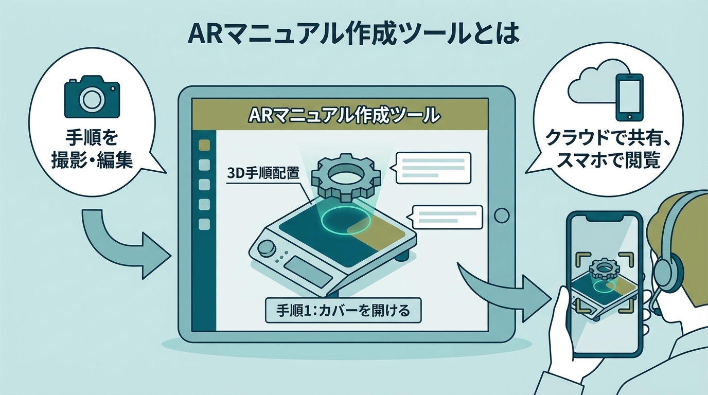 ARマニュアル作成ツールの画面イメージ