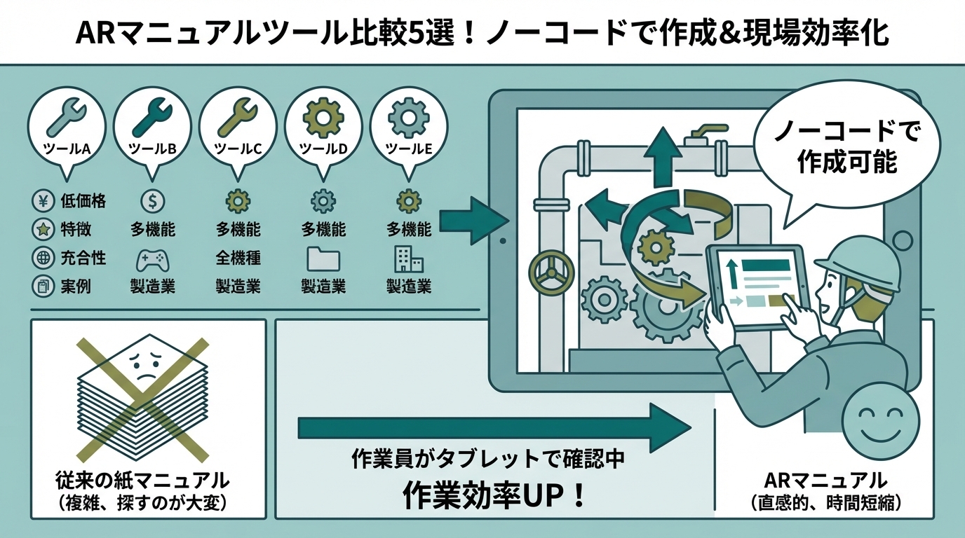 ARマニュアル作成ツール5選を徹底比較