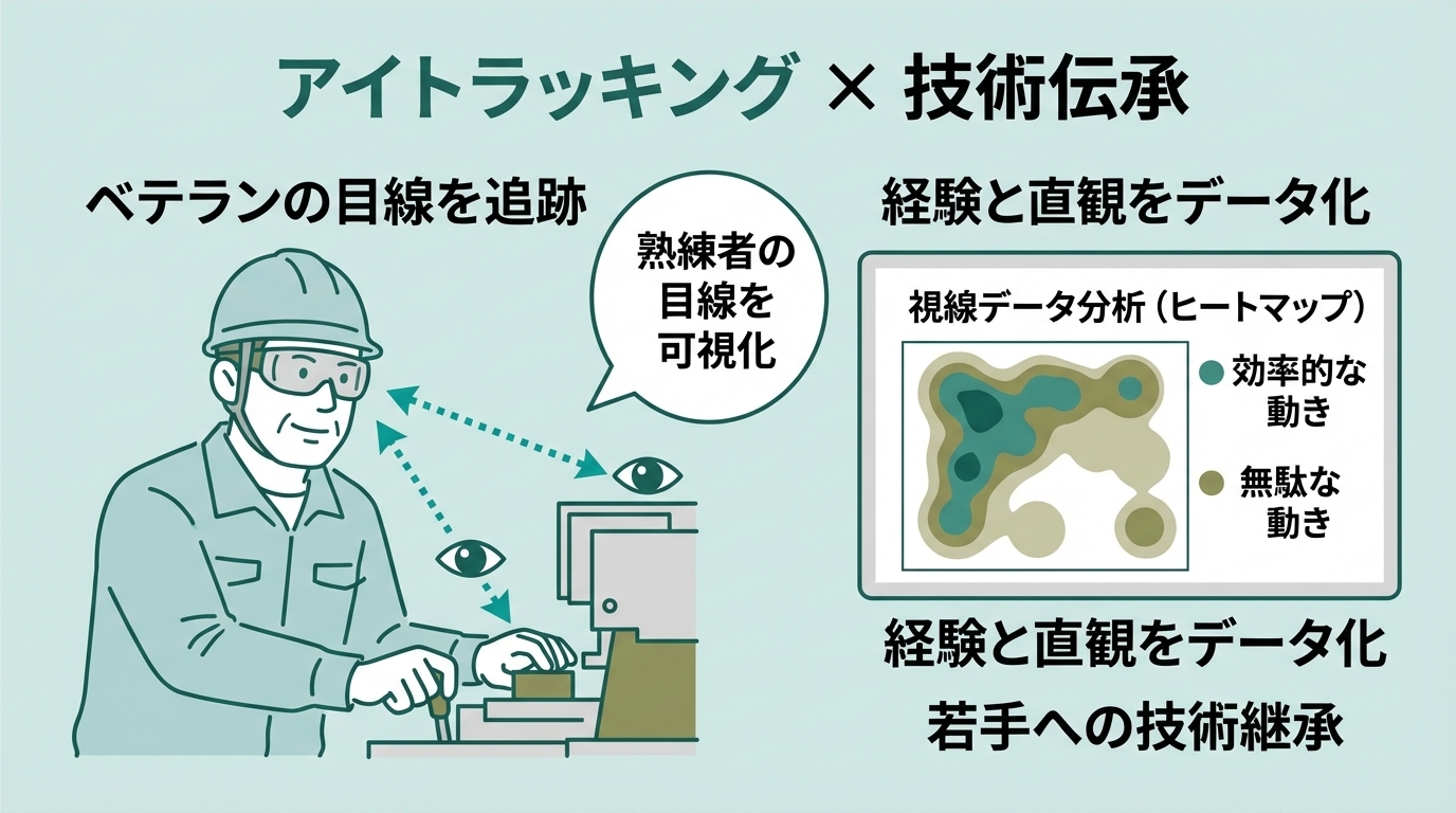 アイトラッキングによる技術伝承