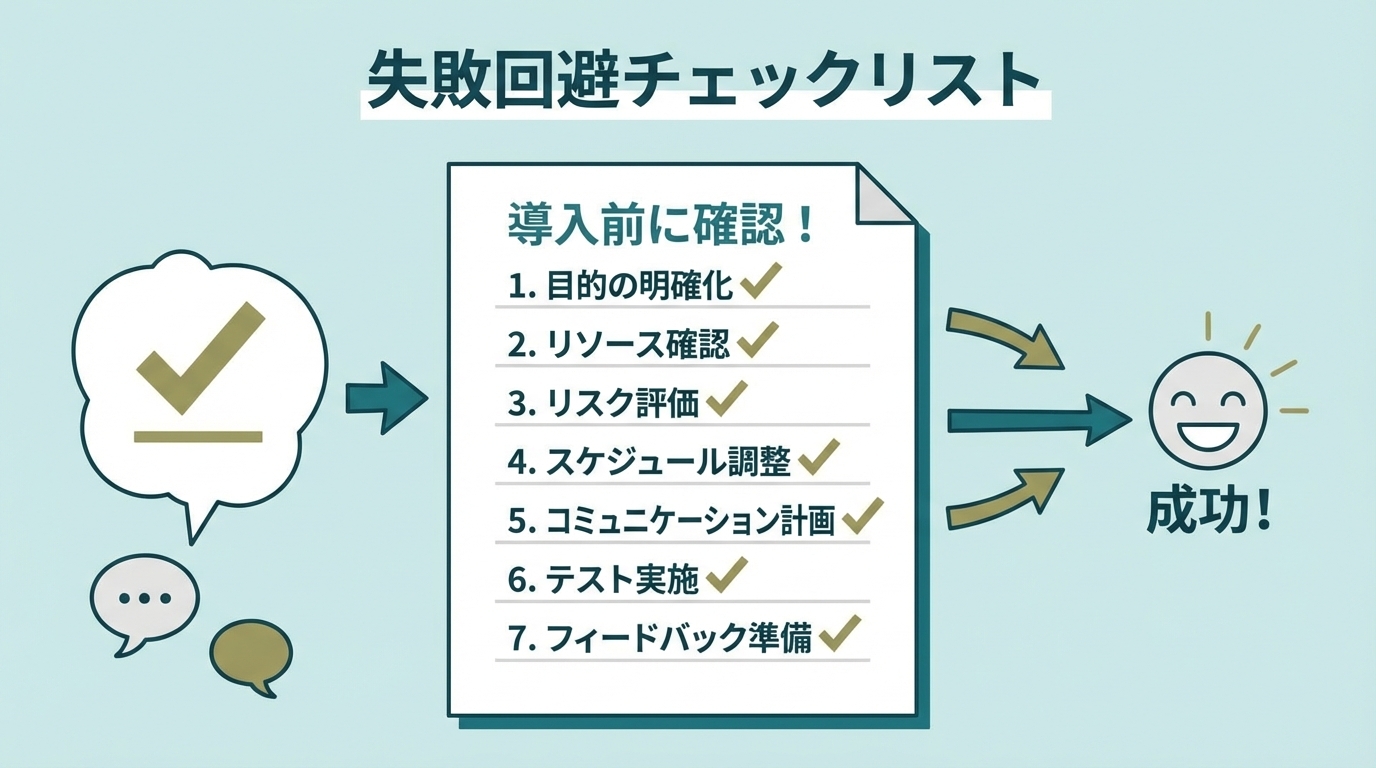 失敗回避チェックリスト
