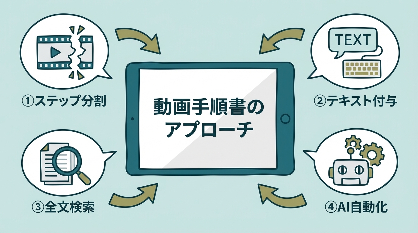 動画手順書のアプローチ