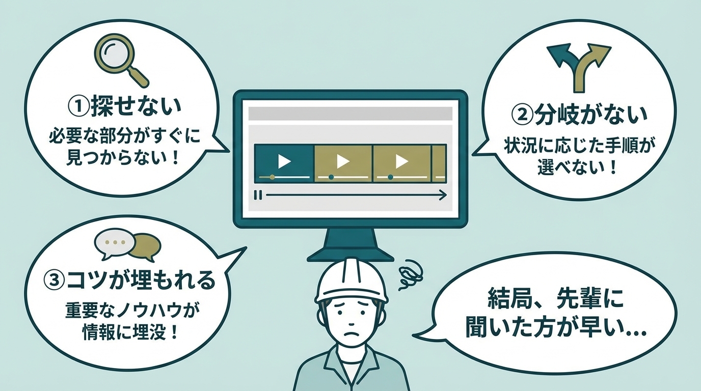 動画マニュアルが現場で使われない理由