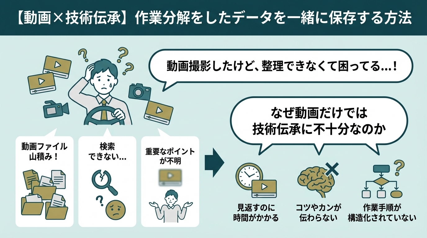 作業分解データを一緒に保存する方法