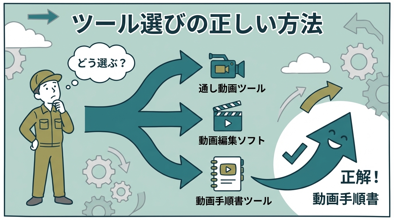 動画マニュアル作成ツールの正しい選び方