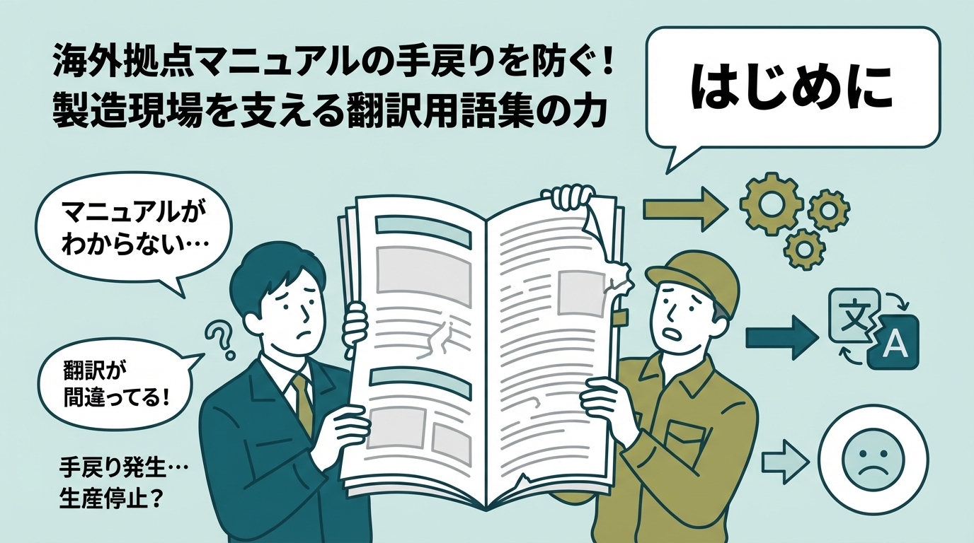 海外拠点マニュアルの手戻りを防ぐ！翻訳用語集の力