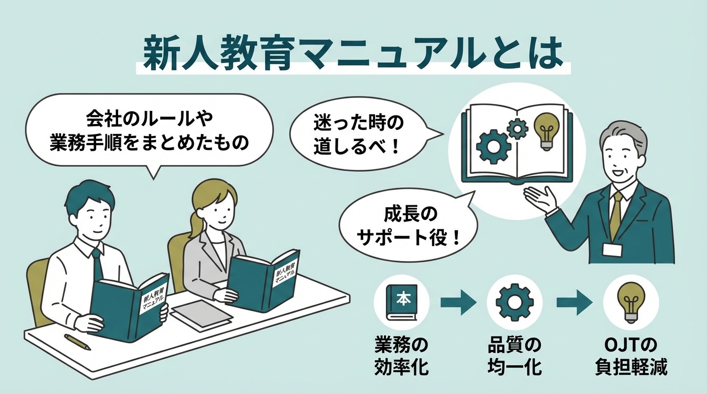 新人教育マニュアルの作り方とコツ7選