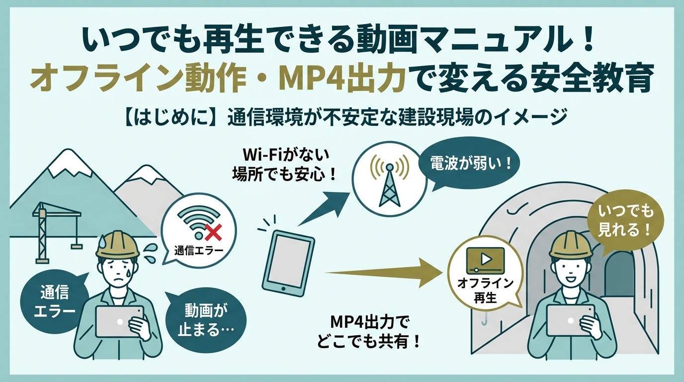 オフライン動作・MP4出力で変える安全教育